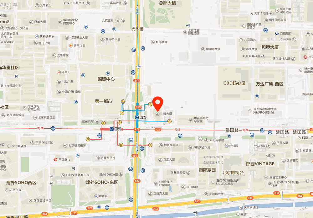 中服大厦位置地图